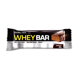 Quantas calorias em 1 unidade (40 g) Whey Bar Protein Chocolate e Cobertura de Chocolate?