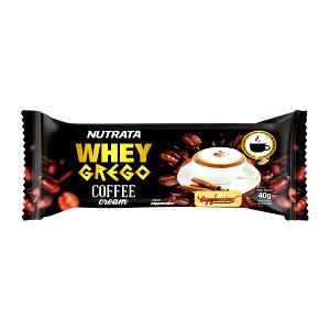Quantas calorias em 1 unidade (40 g) Whey Grego Bar Coffee Cream?