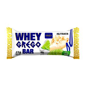 Quantas calorias em 1 unidade (40 g) Whey Grego Bar Sabor Brigadeiro?