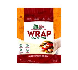 Quantas calorias em 1 unidade (40 g) Wrap sem Glúten?