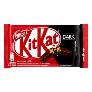 Quantas calorias em 1 unidade (41,5 g) Kit Kat Dark?