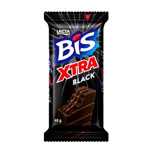 Quantas calorias em 1 unidade (45 g) Bis Xtra Black?