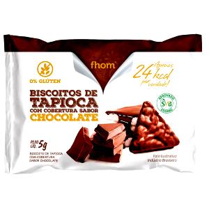 Quantas calorias em 1 unidade (5 g) Biscoito de Tapioca com Cobertura de Chocolate?