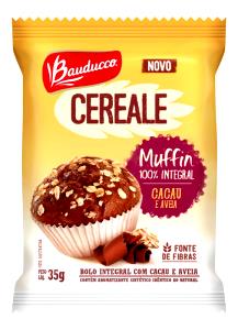 Quantas calorias em 1 unidade (50 g) Cereale Muffin Cacau e Aveia?