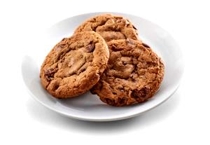 Quantas calorias em 1 unidade (50 g) Cookie com Gotas de Chocolate?