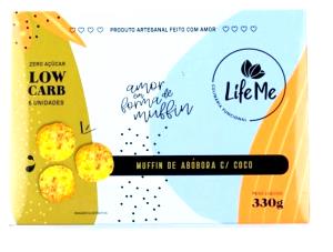 Quantas calorias em 1 unidade (50 g) Muffin Abóbora com Coco Low Carb?