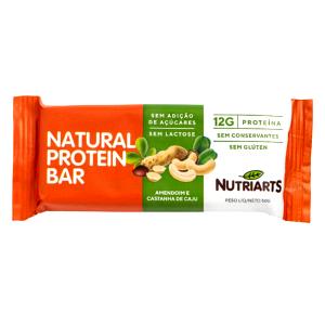 Quantas calorias em 1 unidade (50 g) Natural Protein Bar Amendoim e Castanha de Caju?