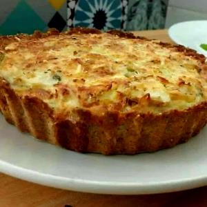 Quantas calorias em 1 unidade (50 g) Quiche de Frango?