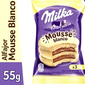 Quantas calorias em 1 unidade (55 g) Alfajor Chocolate Branco?