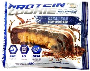 Quantas calorias em 1 unidade (55 g) Protein Cookie Cacau com Coco Recheado?