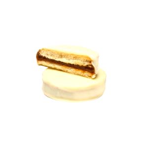 Quantas calorias em 1 unidade (60 g) Alfajor Branco com Doce de Leite?