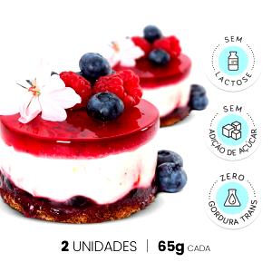 Quantas calorias em 1 unidade (65 g) Cheesecake de Frutas Vermelhas?