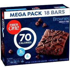 Quantas calorias em 1 unidade (70 g) Omega Brownie?