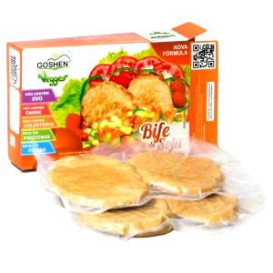 Quantas calorias em 1 unidade (80 g) Bife de Soja?