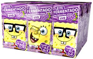 Quantas calorias em 1 unidade (80 g) Leite Fermentado Uva?