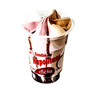 Quantas calorias em 1 unidade (80 g) Sundae Napolitano?