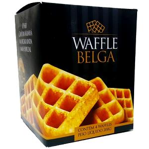 Quantas calorias em 1 unidade (80 g) Waffle Belga?