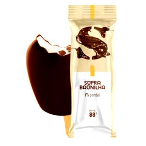 Quantas calorias em 1 unidade (88 g) Picolé Supra Chocolate?