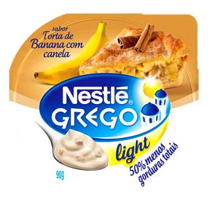 Quantas calorias em 1 unidade (90 g) Iogurte Grego Light Torta de Banana com Canela?