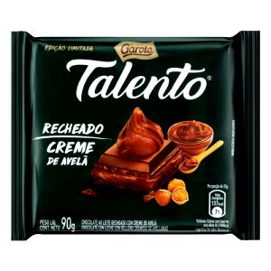 Quantas calorias em 1 unidade (90 g) Leite com Creme de Avelã?