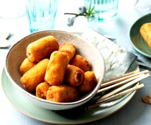 Quantas calorias em 1 Unidade Croquetes De Cecina E Queijo De Cabra?