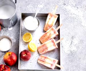 Quantas calorias em 1 Unidade Sorvete De Pêssego E Leite De Coco?