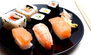 Quantas calorias em 1 Unidade Sushi de Salmão?