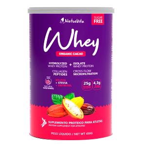 Quantas calorias em 1 xícara (25 g) Cacau + Whey?