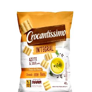 Quantas calorias em 1 xícara (25 g) Crocantissimo Integral Azeite & Toque de Pimenta Preta?