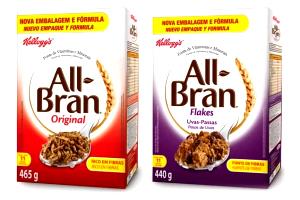 Quantas calorias em 1 xícara (40 g) All-Bran?