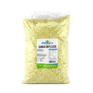 Quantas calorias em 1 xícara (50 g) Quinoa Real em Flocos?