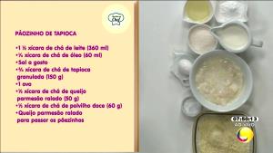 Quantas calorias em 1 xícara (50 g) Tapioca?