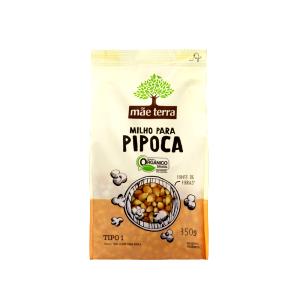 Quantas calorias em 1 xicara de chá (25 g) Milho de Pipoca Orgânico?