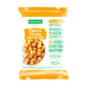 Quantas calorias em 1 xícara de chá (25 g) Pipoca Pronta Caramelo?