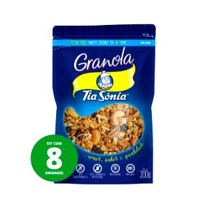 Quantas calorias em 1 xícara de chá (45 g) Granola Tradicional?