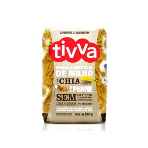 Quantas calorias em 1 xícara de chá (80 g) Massa Alimentícia de Milho com Chia?