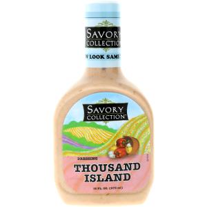 Quantas calorias em 1 Xícara Molho Thousand Island para Saladas (sem Gordura)?