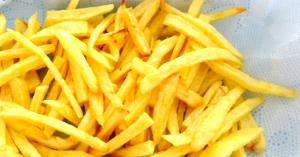 Quantas calorias em 1 Xícara, Normais Batatas Fritas com Gordura Reduzida?