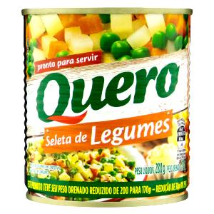 Quantas calorias em 1 Xícara (245,0 G) Seleta de legumes, enlatada?