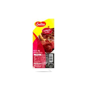 Quantas calorias em 10 fatias (40 g) Pepperoni Fatiado?