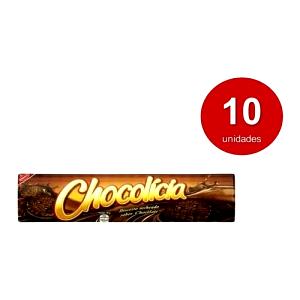 Quantas calorias em 10 unidades (20 g) Biscoito de Chocolate?