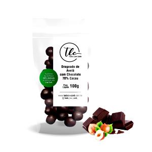 Quantas calorias em 10 unidades (25 g) Amêndoas Drageadas com Chocolate 70%?