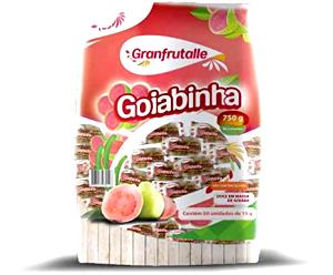 Quantas calorias em 10 unidades (50 g) Goiabinha?