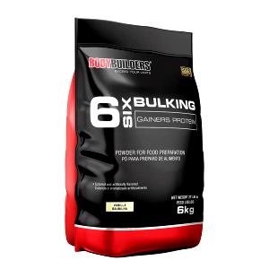 Quantas calorias em 100 g 6 Six Bulking Gainers Protein?