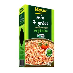 Quantas calorias em 100 g Arroz 7 Grãos Cozido?