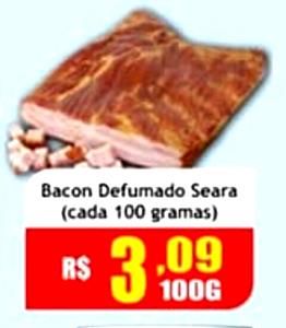 Quantas calorias em 100 g Bacon Defumado?