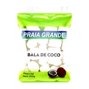 Quantas calorias em 100 G Bala de Coco?