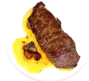 Quantas calorias em 100 G Bife de Carne de Vaca?