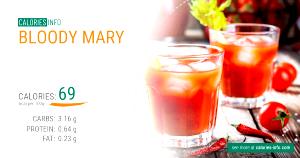 Quantas calorias em 100 G Bloody Mary?