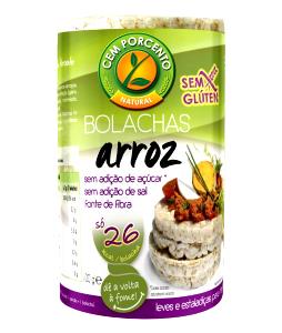 Quantas calorias em 100 G Bolacha de Arroz?